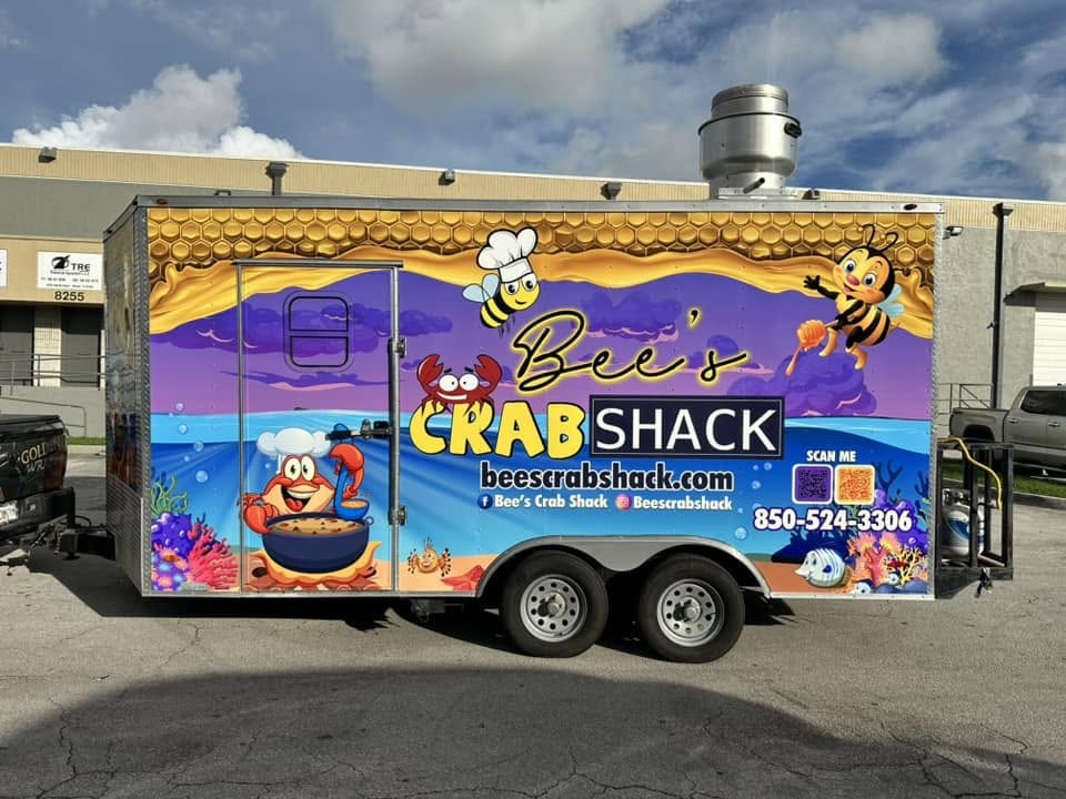 The Bee's Crab Shack food trailer